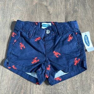 Old Navy blue and red lobster shorts